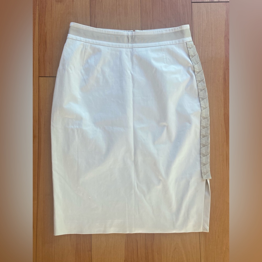 VERSACE beige pencil skirt 42 PRE-OWNED